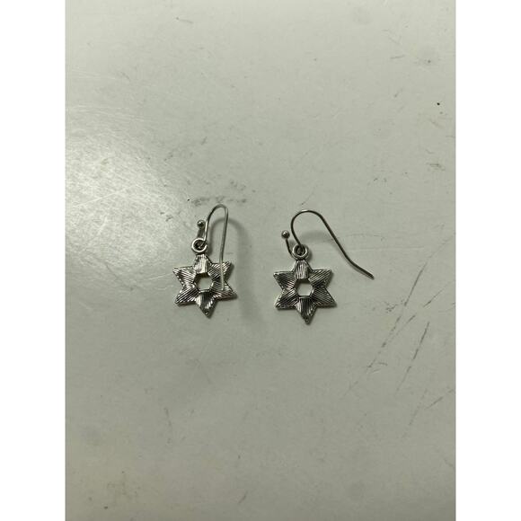 Vintage Style Star of David Earrings - 60s Inspired - Picture 3 of 3